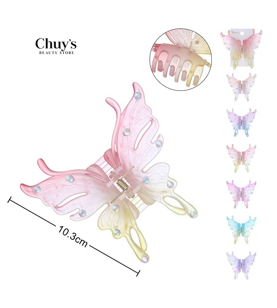 Clip Mariposa Acrílico