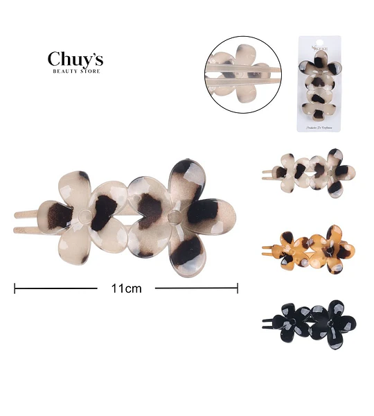 Pinza Para Cabello Floral