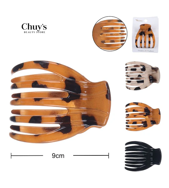 Pinza Para Cabello Estilo Tortuga