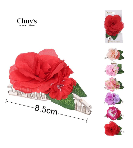 Clip Para Cabello Con Flor