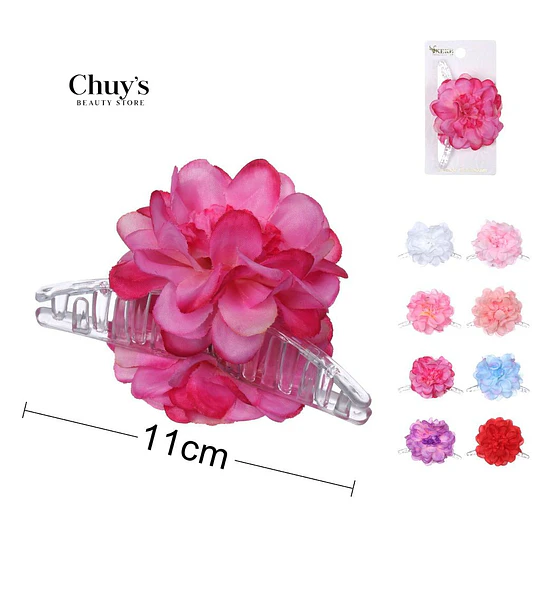 Pinza Para Cabello Con Flores