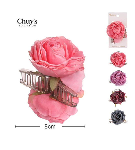 Pinza Para Cabello Rosa