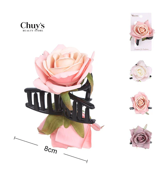 Pinza Para Cabello Rosa