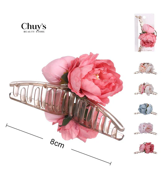 Clip Para Cabello Con Flores