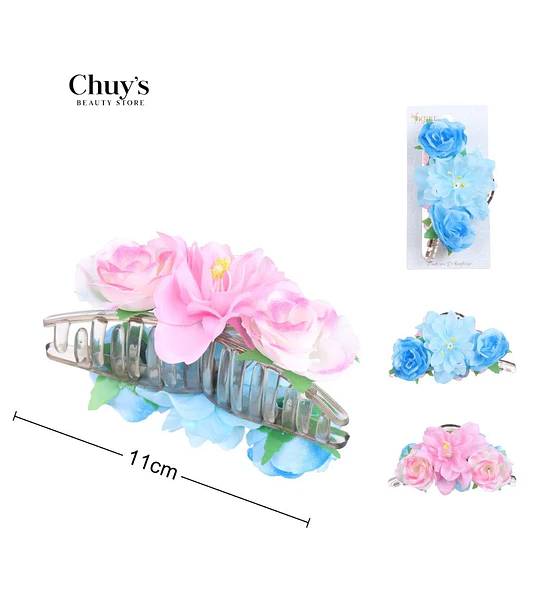 Clip Para Cabello Con Flores