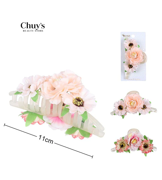 Clip Para Cabello Con Flores