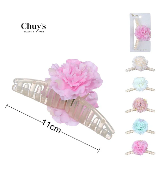 Pinza Para Cabello Con Flor