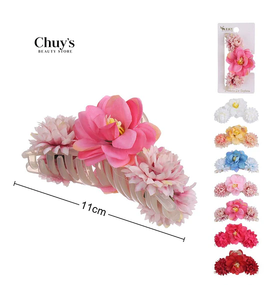 Pinza Para Cabello Floral