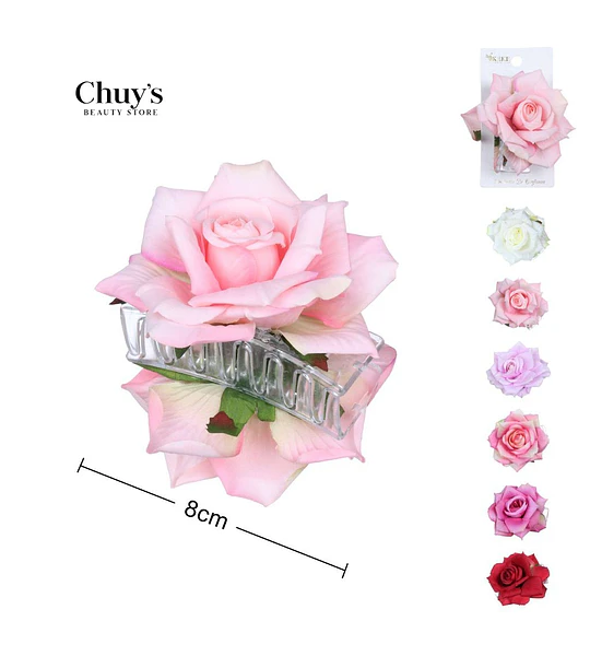 Pinza Para Cabello Rosa