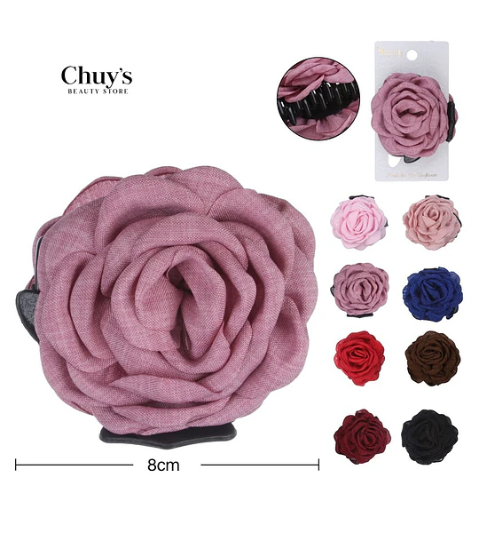 Pinza Para Cabello Rosa