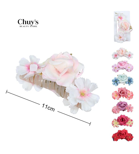 Clip Para Cabello Floral