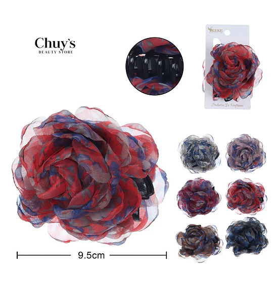 Pinza Para Cabello Flor