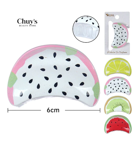 Pinza Para Cabello Fruta
