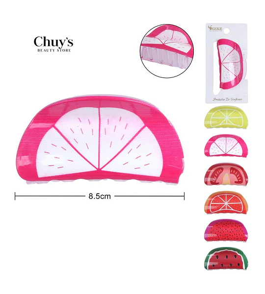 Pinza Para Cabello Fruta