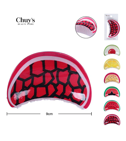 Pinza Para Cabello Fruta