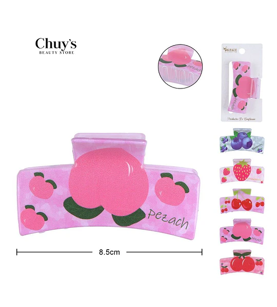 Pinza Para Cabello Fruta