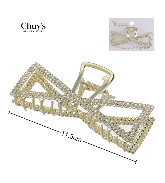 Pinza Para Cabello Con Strass