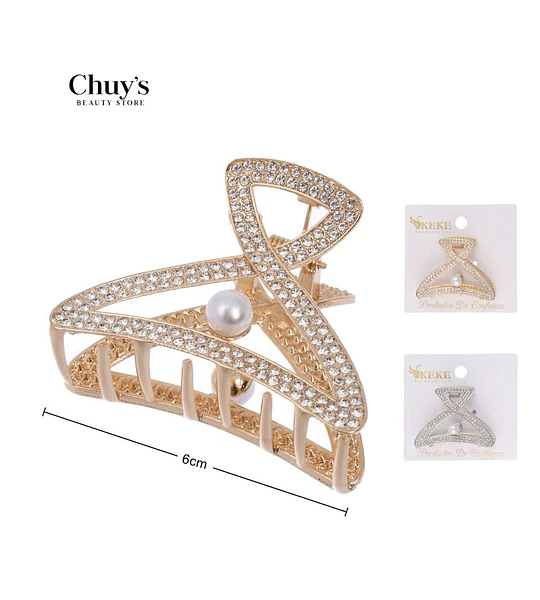 Pinza Para Cabello Con Brillantes