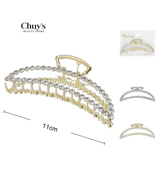 Pinza Para Cabello Con Brillantes