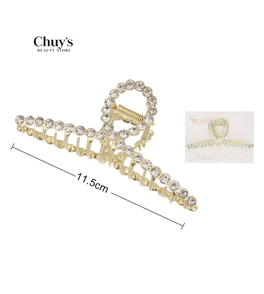 Pinza Para Cabello Con Brillantes