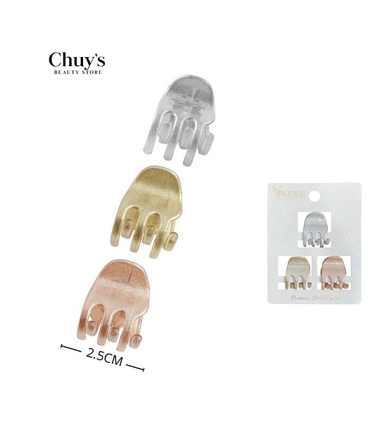 Pinzas Para Cabello Set 3 Piezas