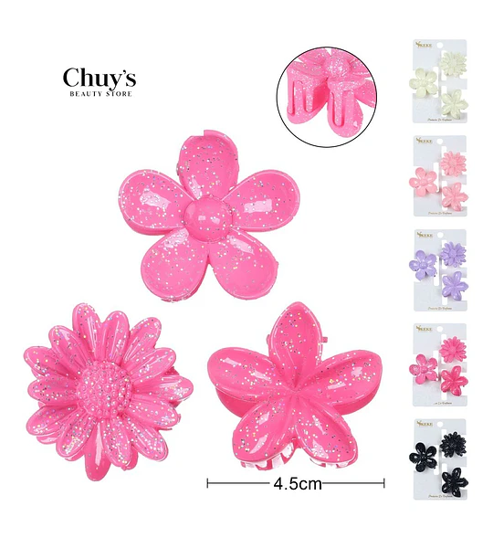 Pinza Para Cabello Flor