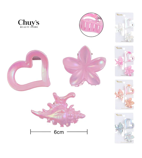 Set de Pinzas para Cabello