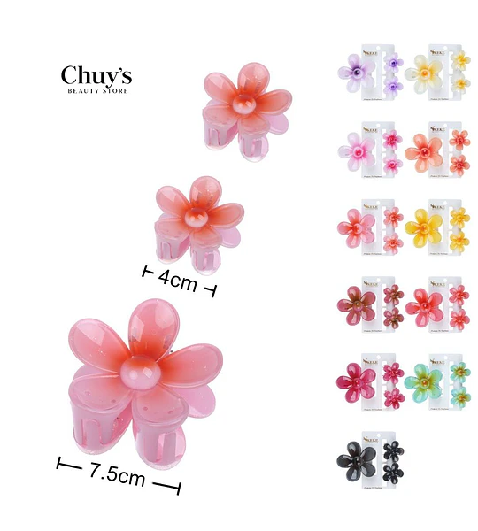 Pinza Para Cabello Flor