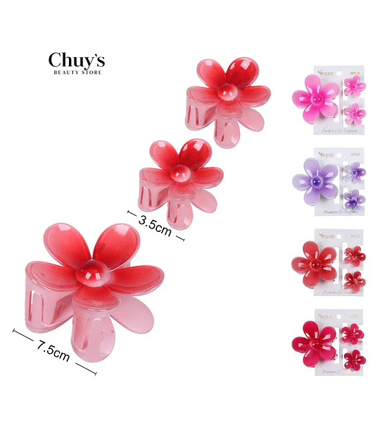 Pinza Para Cabello Flor