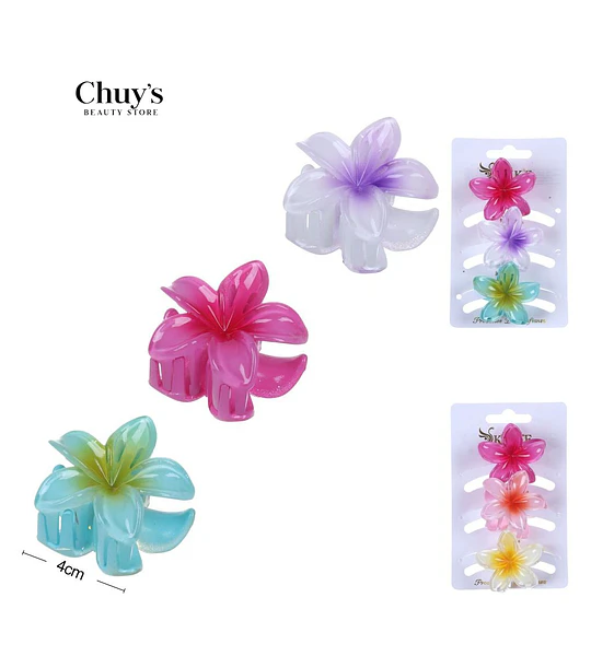 Pinza Para Cabello Flor