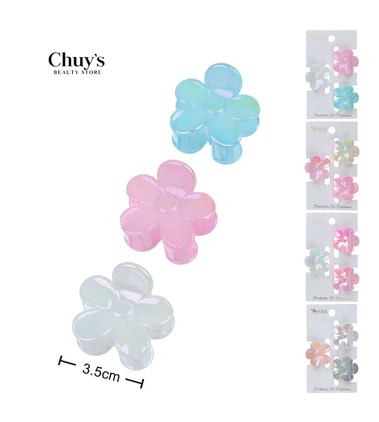 Pinzas Para Cabello Flor