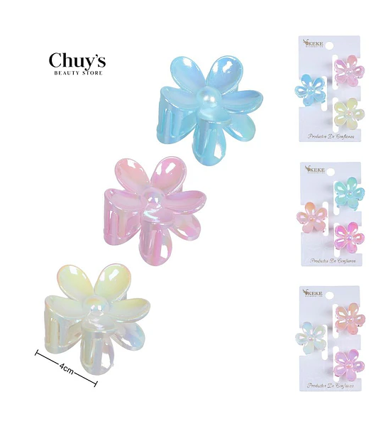 Pinza Para Cabello Flor