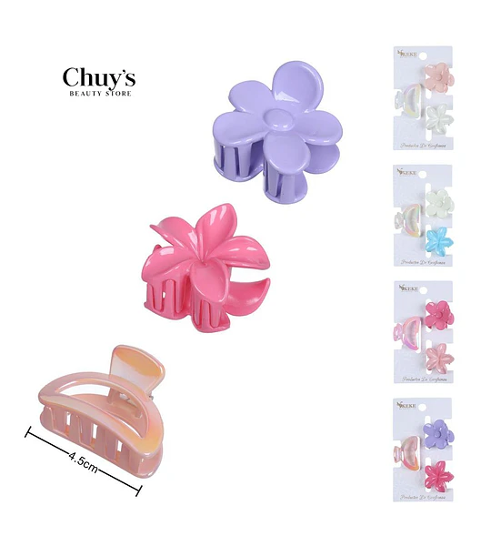 Pinza Para Cabello Flor