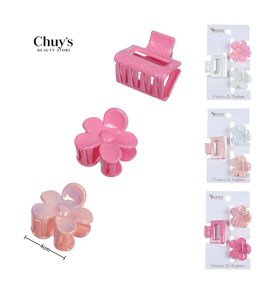 Pinza Para Cabello Flor