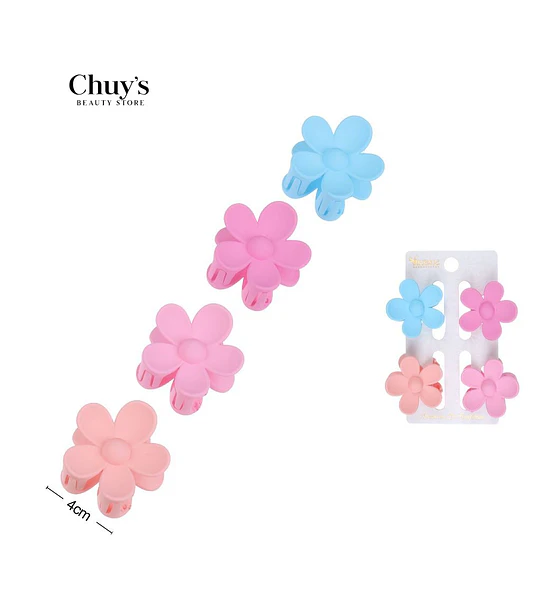 Pinzas Para Cabello Flor