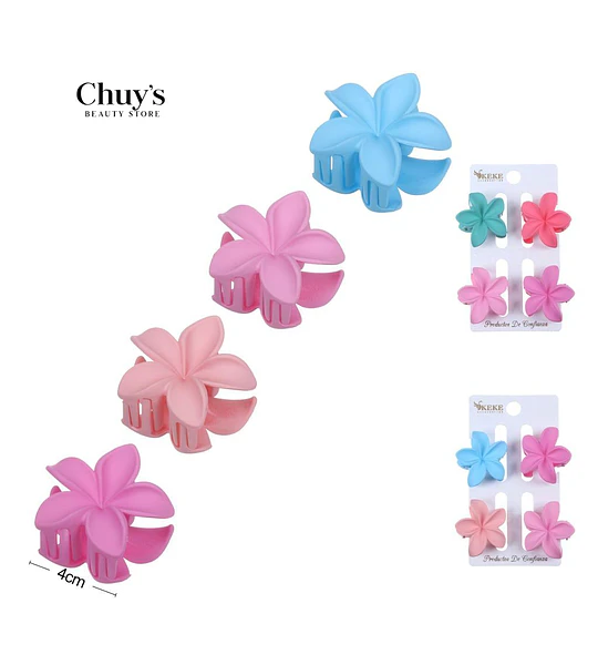 Pinza Para Cabello Flor