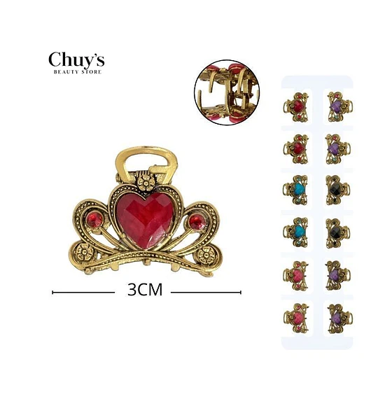 Pinza Para Cabello Corazón