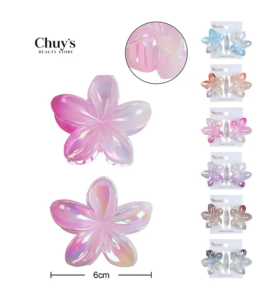 Pinza Para Cabello Flor