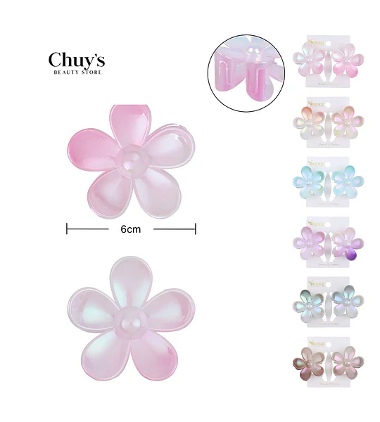 Pinza Para Cabello Flor