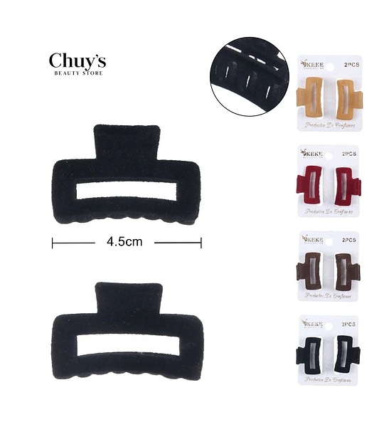 Pinza Para Cabello Velour
