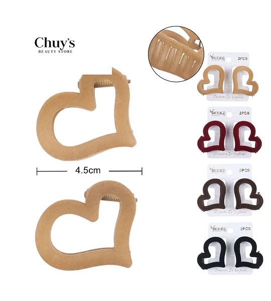 Pinza Para Cabello Corazón