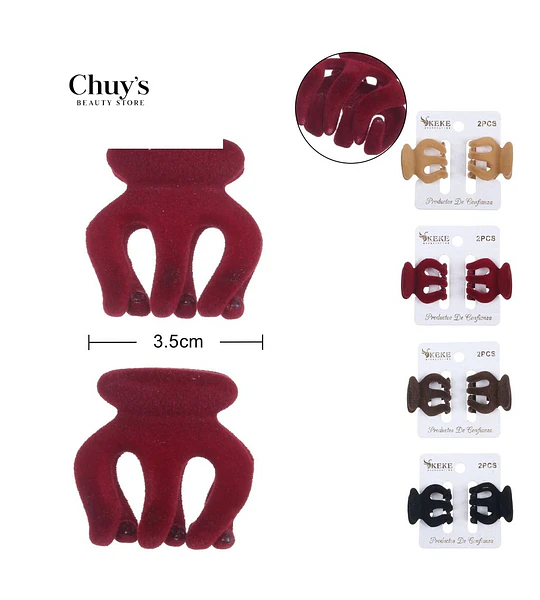 Pinza Para Cabello Velour