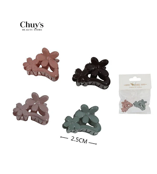 Pinza Para Cabello Con Flores