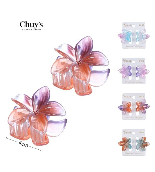 Pinza Para Cabello Flor