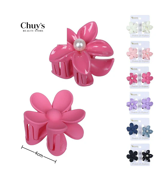 Pinza Para Cabello Flor