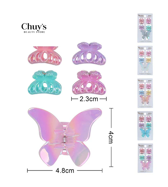 Pinza Mariposa Acrílica