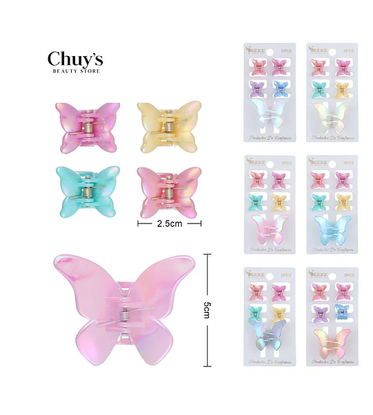 Pinza Mariposa Para Cabello