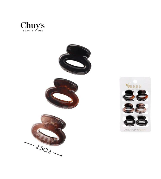 Pinzas para Cabello Set de 3