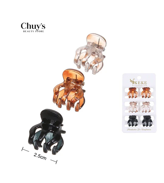 Pinza para Cabello Set de 3