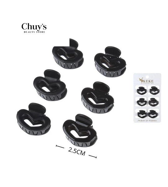 Pinzas Para Cabello Set de 6